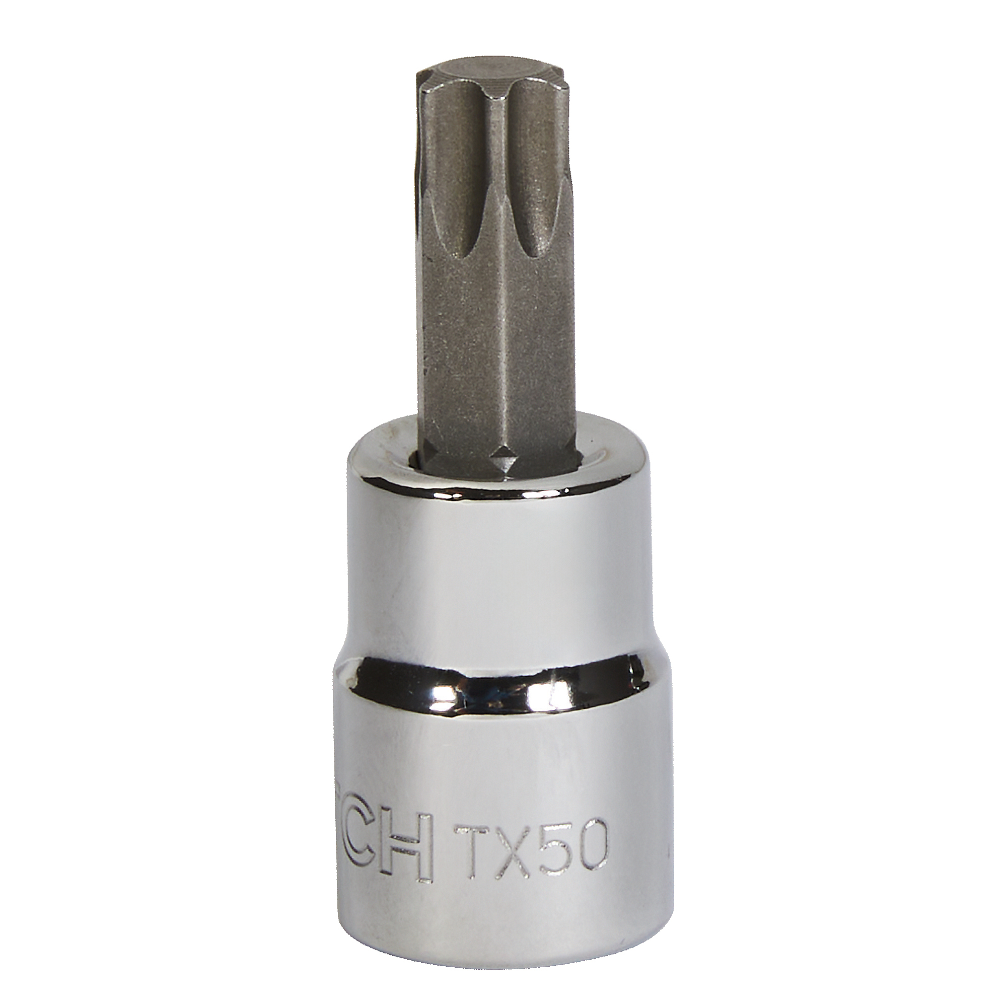 Klutch 3/8in.-Drive Torx Bit Socket, T55, S2 Steel Bit, Alloy Steel